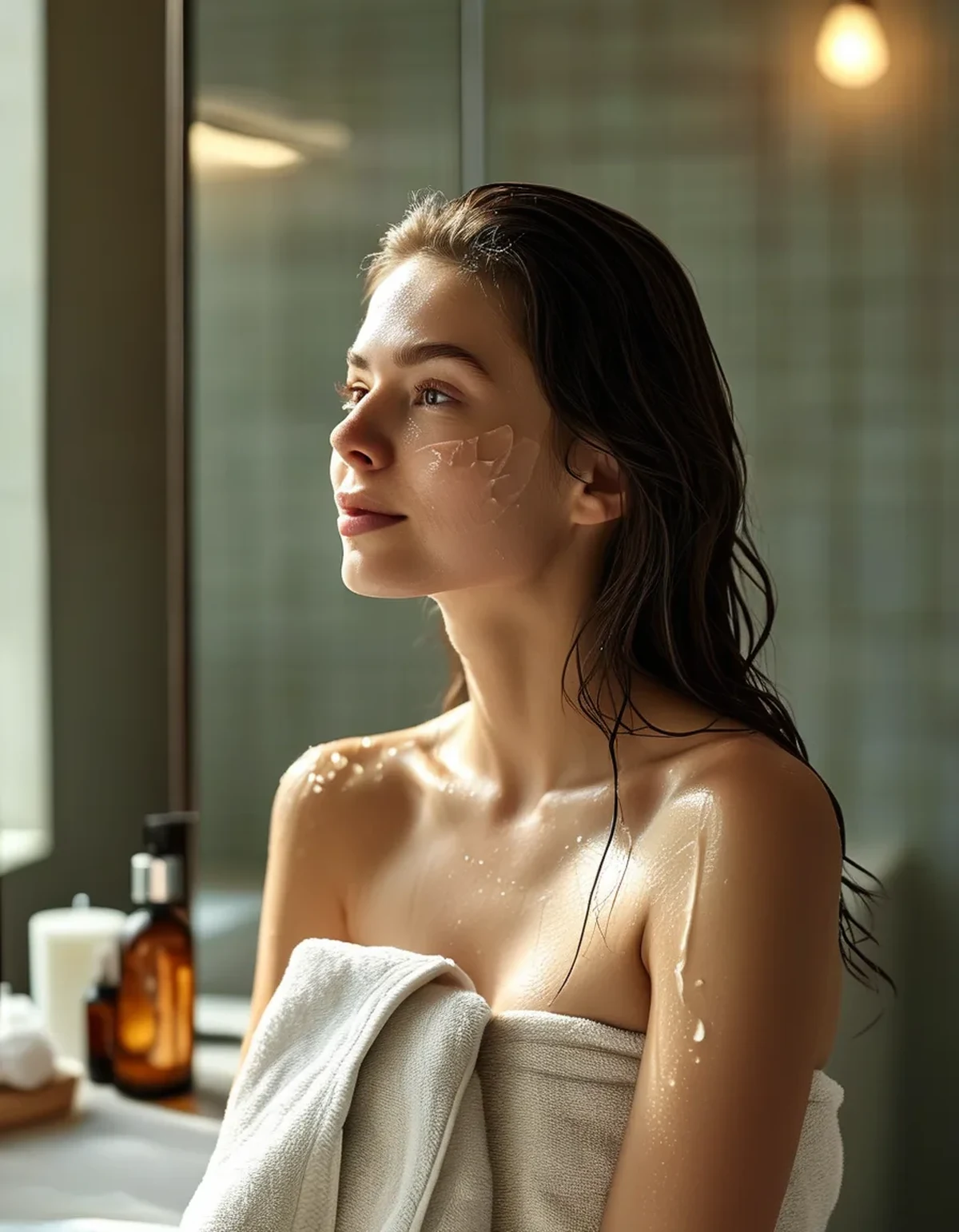 7 Home Spa Steps That Work Better on Damp Skin